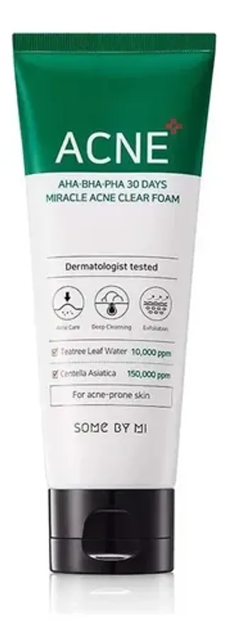 Some By Mi AHA BHA PHA 30 Days Miracle Acne Clear Foam 100ml